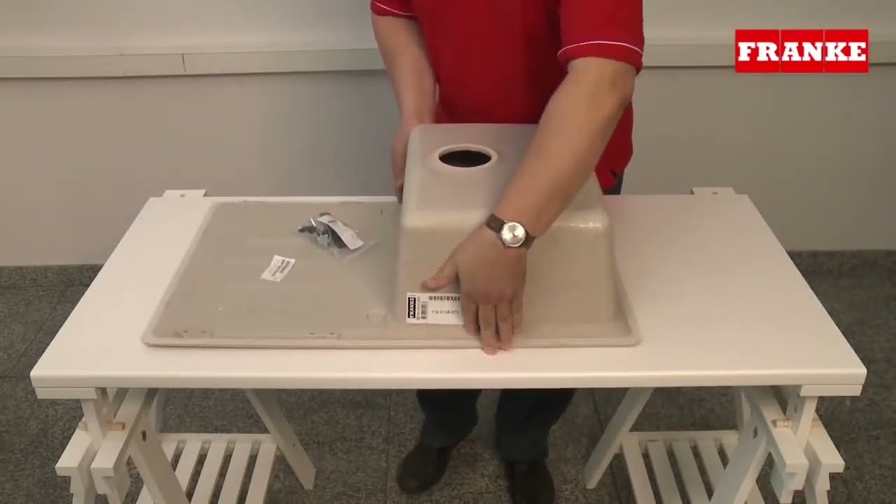 FRANKE | fragranitový dřez | instalace dřezového setu