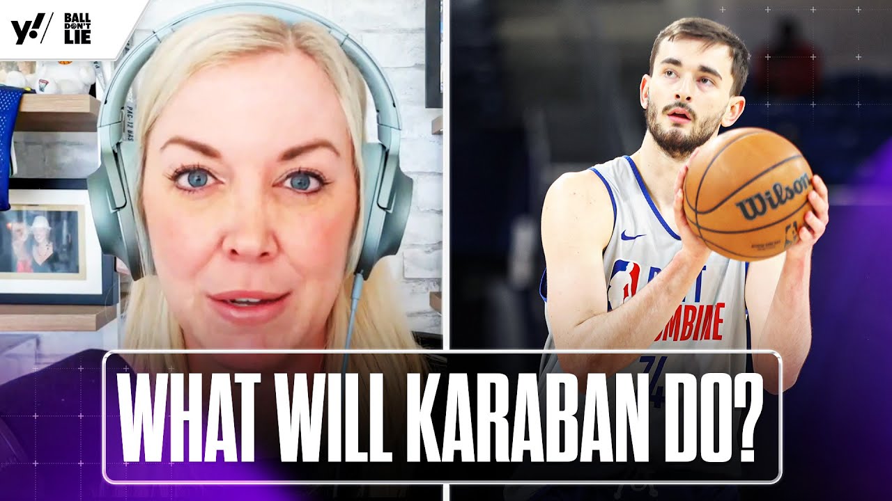 Should ALEX KARABAN return to UCONN or opt for 2024 NBA Draft? 🤔 | On The Clock | Yahoo Sports