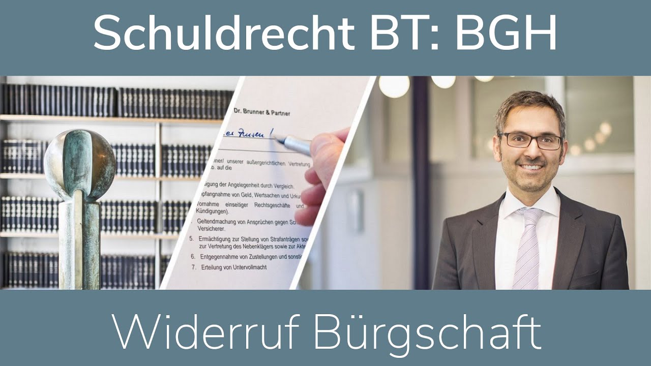 Schuldrecht BT: BGH – Widerruf Bürgschaft