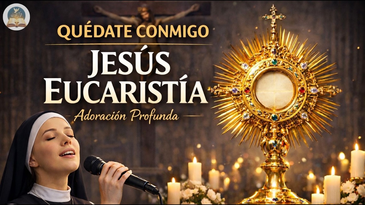 Quédate Conmigo, Jesús Eucaristía 🙏 Cantos de Adoración Profunda al Santísimo | Música Católica