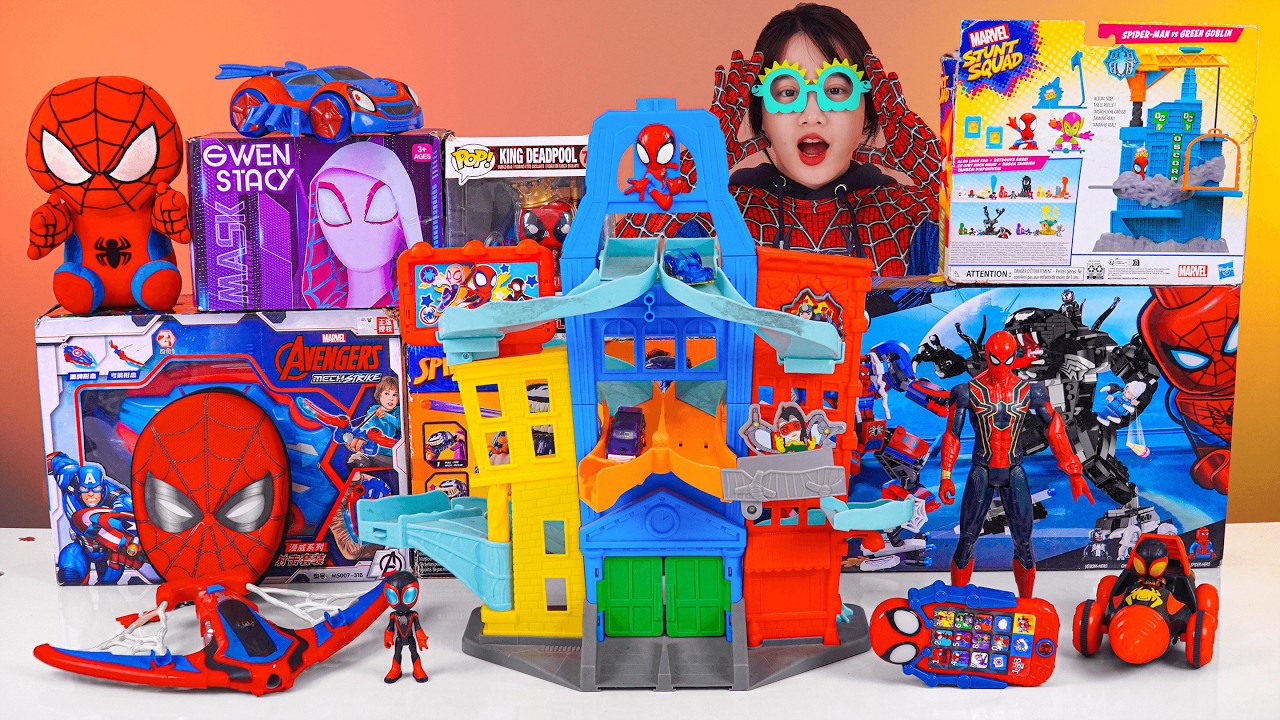 Marvel Spiderman Collection Unboxing Review|LEGO Marvel 10794Hasbro Spidey|Amazing Metals City Track