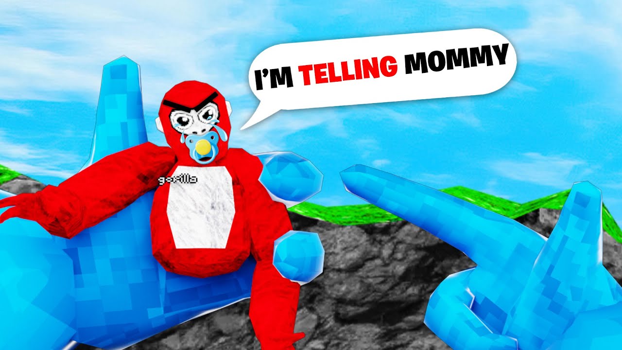 Троллинг моего младшего брата с помощью GRAB MOD в теге Gorilla...