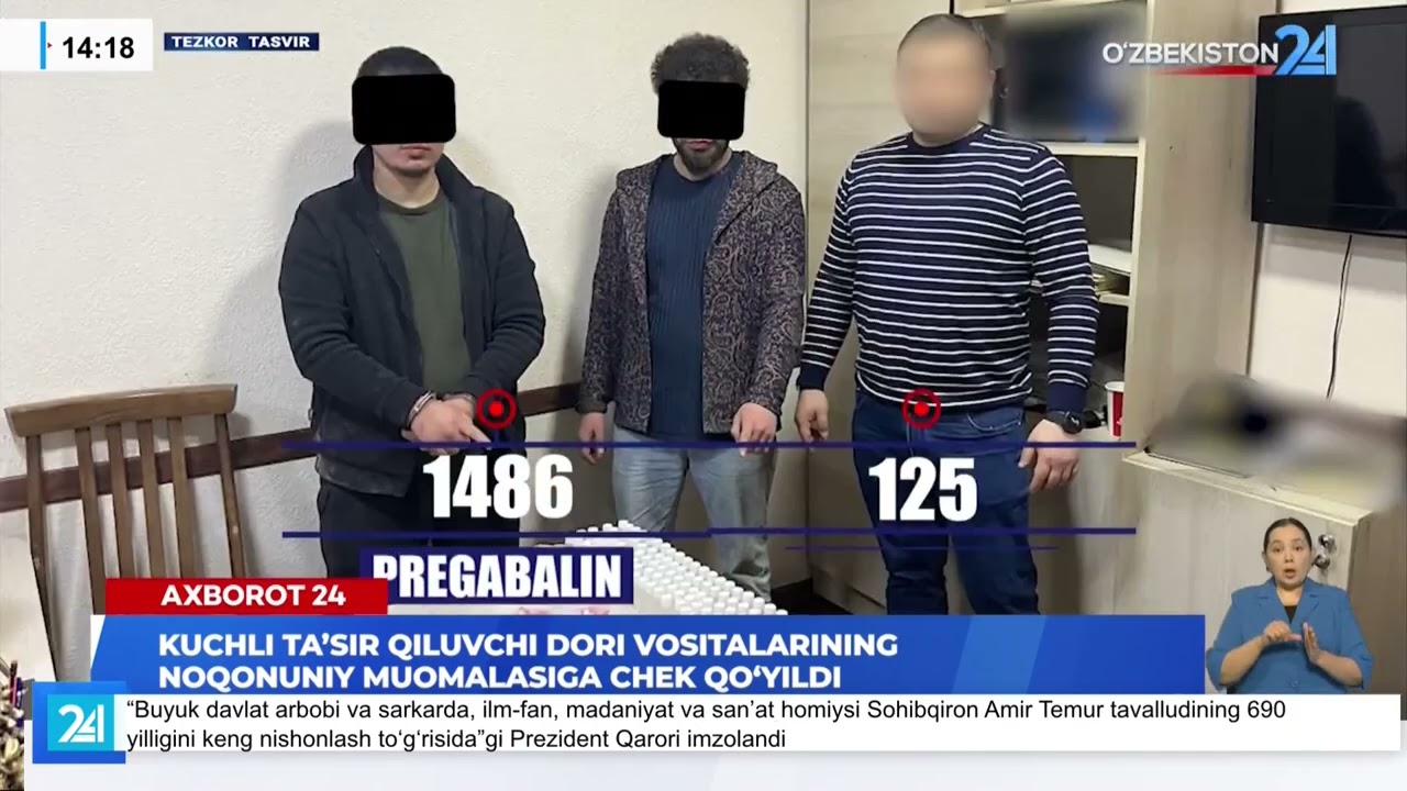 Kuchli taʼsir qiluvchi dori vositalarining noqonuniy muomalasiga chek qoʻyildi