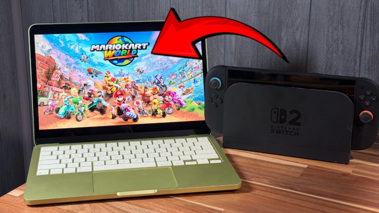 Как я играю на Nintendo Switch на MacBook Neo