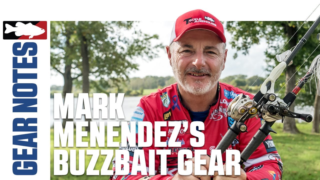 Inside Look at What PRO Angler Mark Menendez Uses to Throw BUZZBAITS - Tackle Warehouse Gear Notes