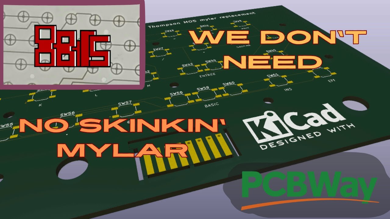 Fix a faulty keyboard mylar once and for all | With a little help from PCBWay | Thomson MO5