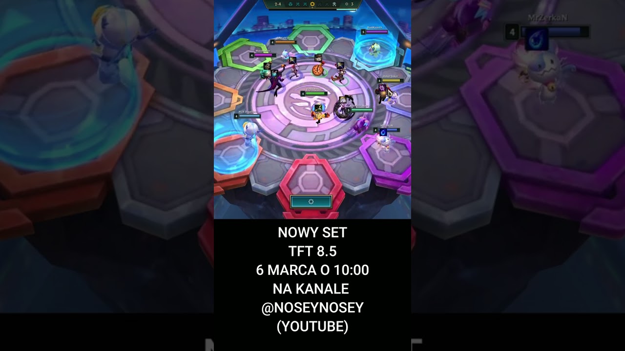 NOWE TEAMFIGHT TACTICS 8.5 JUTRO NA KANALE NOSEYNOSEY