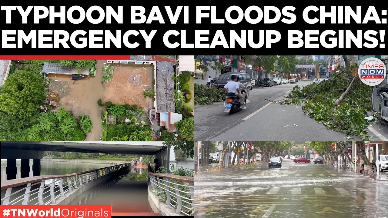 WATCH: Typhoon Bavi Hits China, Millions Evacuated as Floods and Landslides Devastate Zhejiang!
