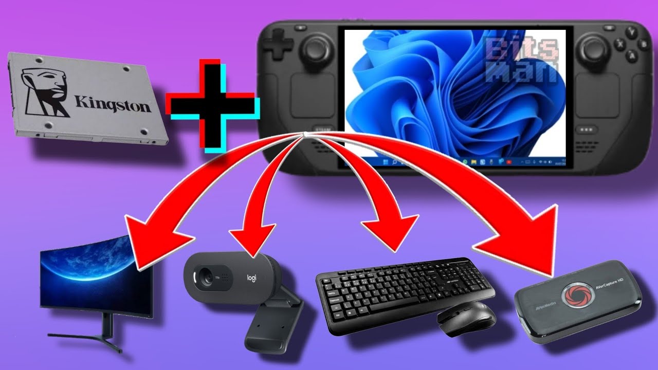 Windows no Steam Deck funcionando através de um SSD externo