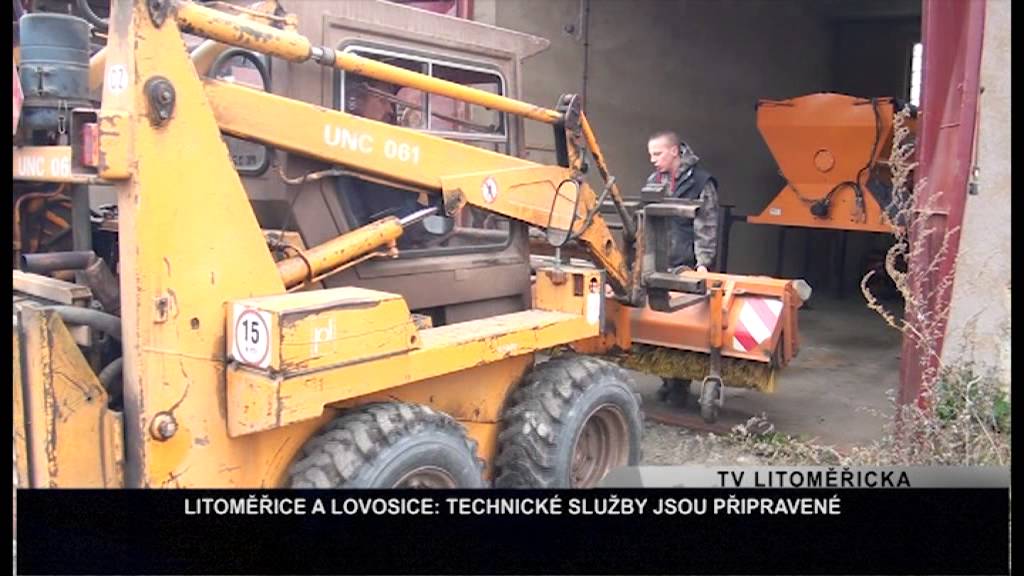 LITOMĚŘICE A LOVOSICE: Posypového materiálu je na zimu dostatek (TV Litoměřicka)