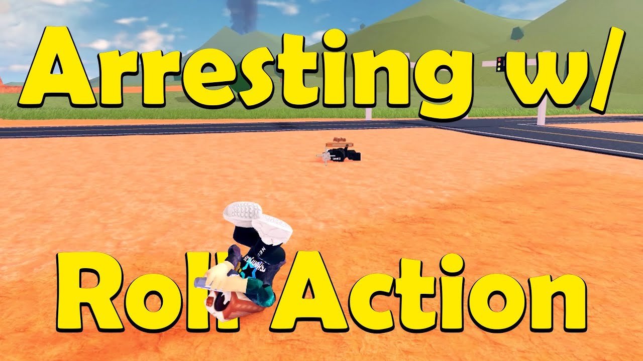 Arresting Criminals with the new Roll Action in Roblox Jailbreak