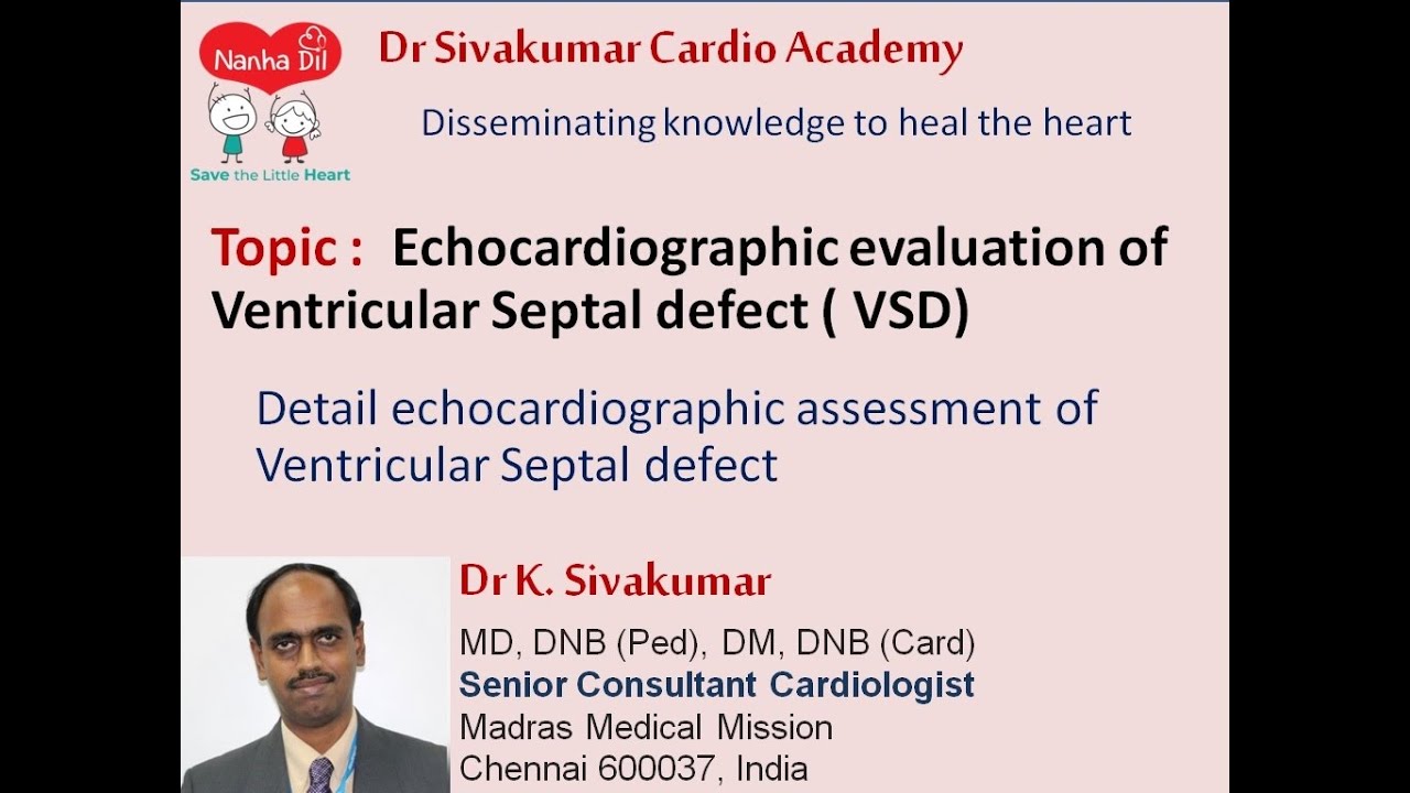 1/11 Echocardiographic evaluation of  Ventricular Septal defect (VSD)