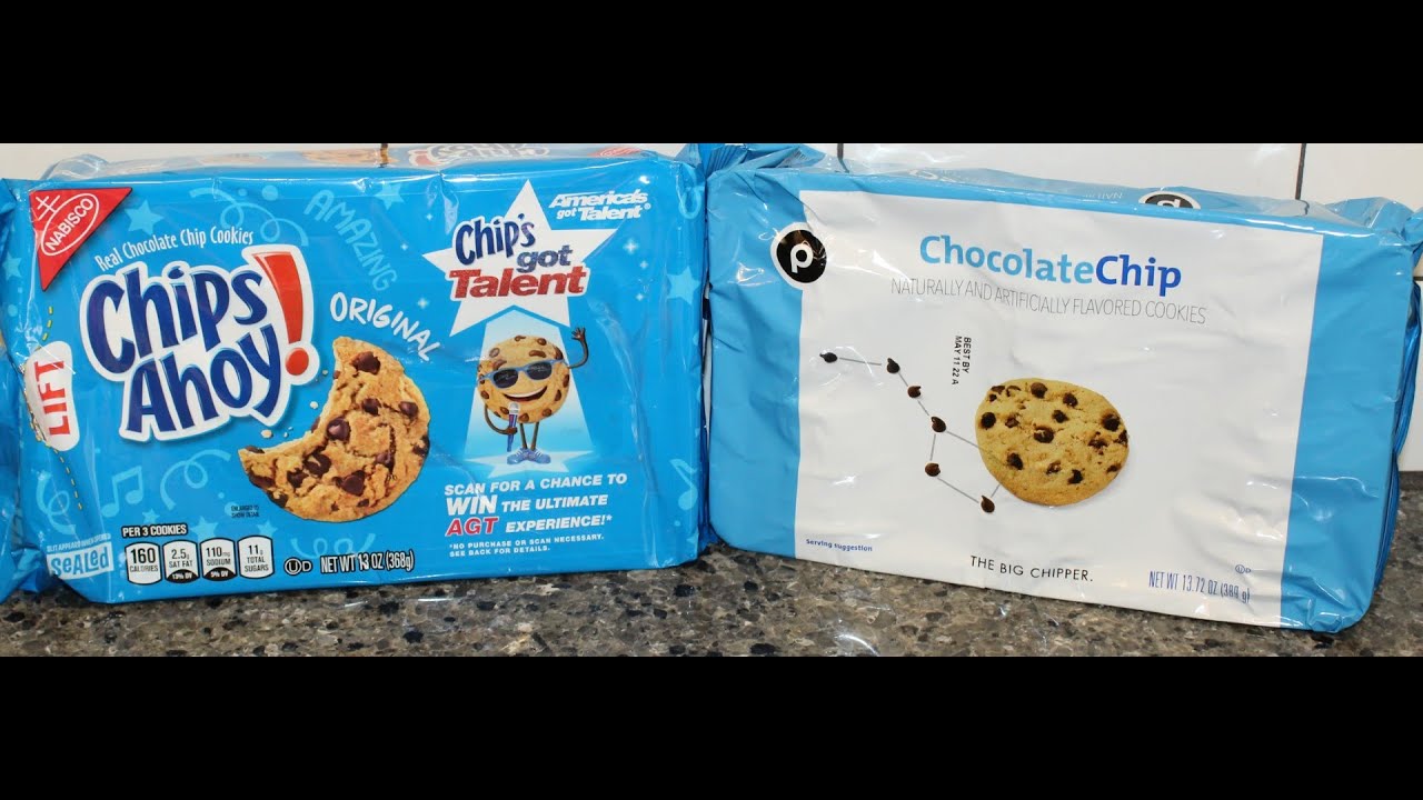Nabisco Chips Ahoy! Cookies vs Publix Chocolate Chip Cookies Blind Taste Test