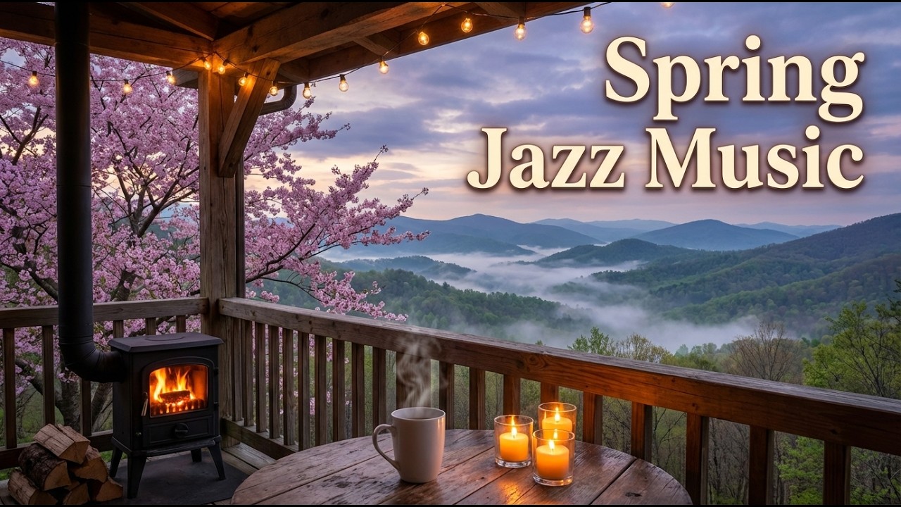 Spring Coffee Shop Jazz 🌸 Smooth & Relaxing Jazz Ambience for Work, Study and Productivity