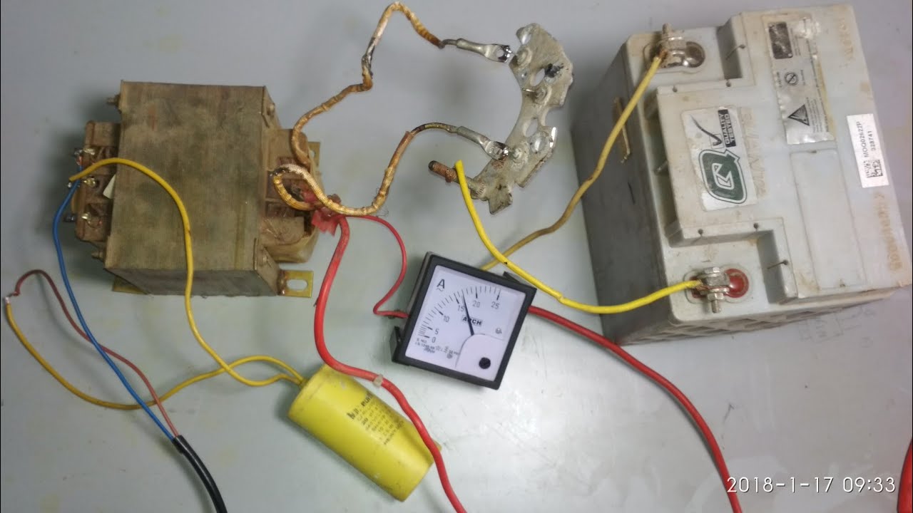 Old inverter transformer convert to 12v 30 amp battery charger part 1