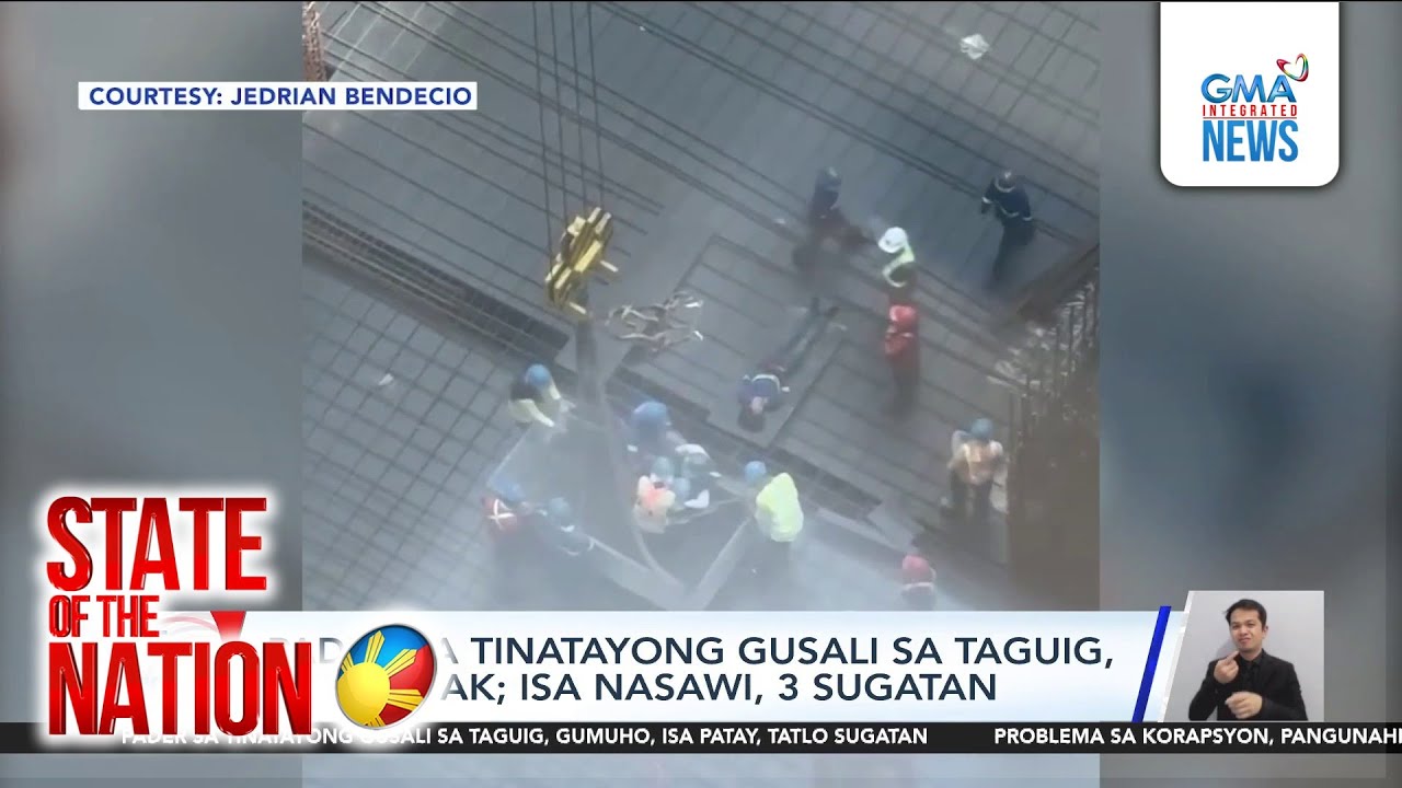 Construction halted in Taguig building after fatal collapse | SONA