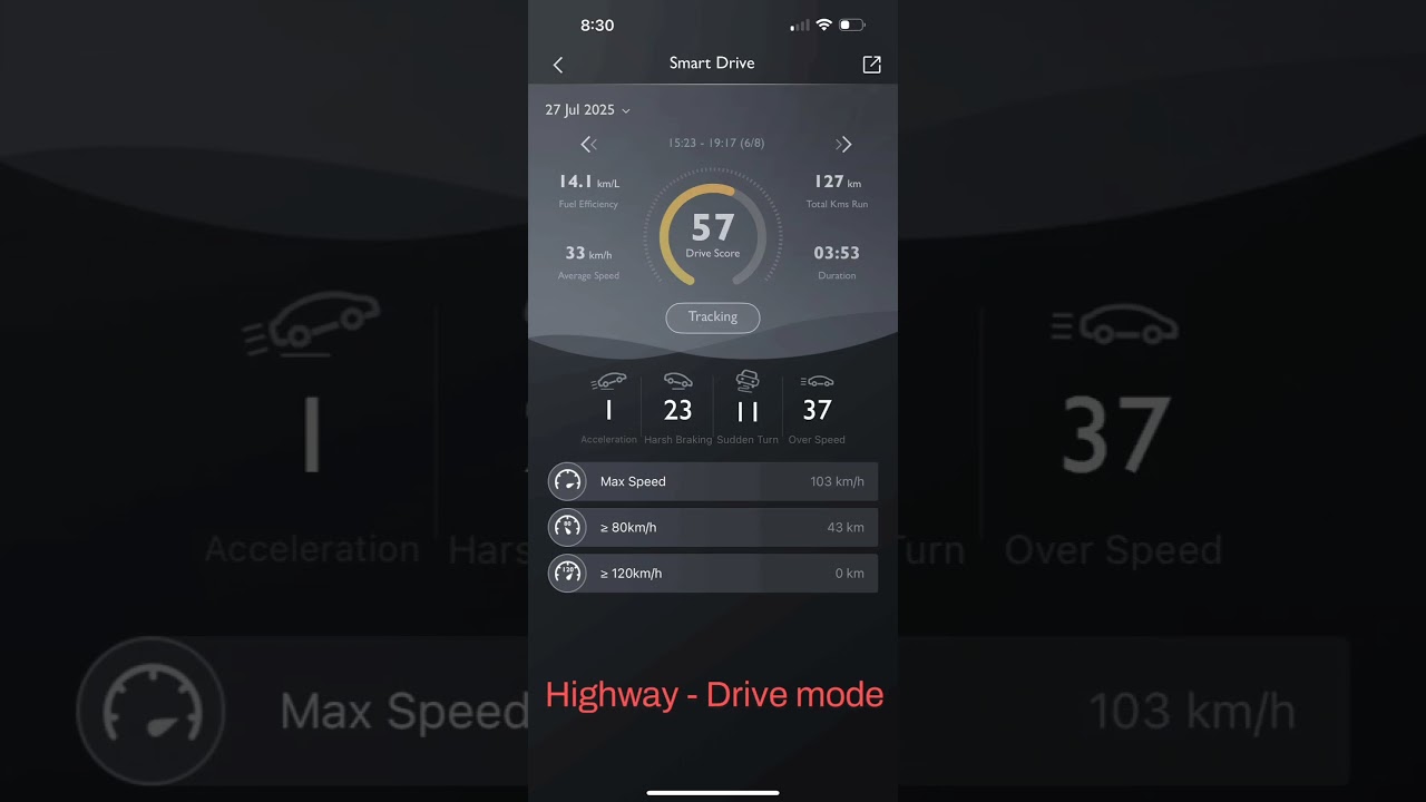 MG HECTOR PLUS petrol CVT mileage || MG iSmart App