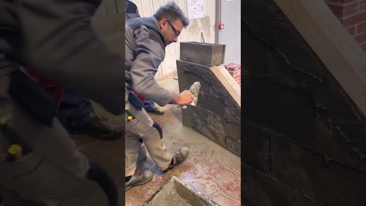 Réalisation des arêtes et de la première couche d’un enduit (gobetis)