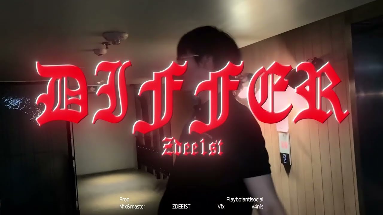 ZDEE1ST - DIFFER Prod.@playboiantisocial (Official Music Video)