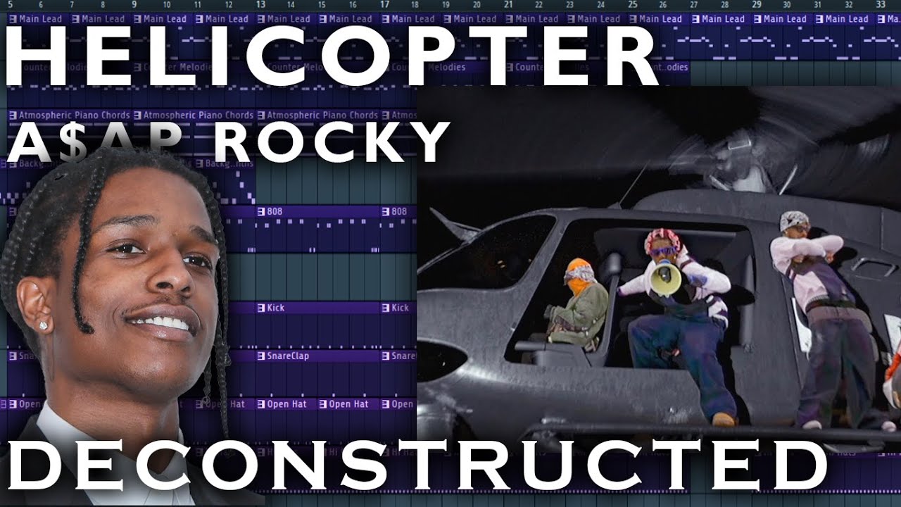 Как создавалась песня "HELICOPTER" от A$AP ROCKY | Разбор работы в FL Studio