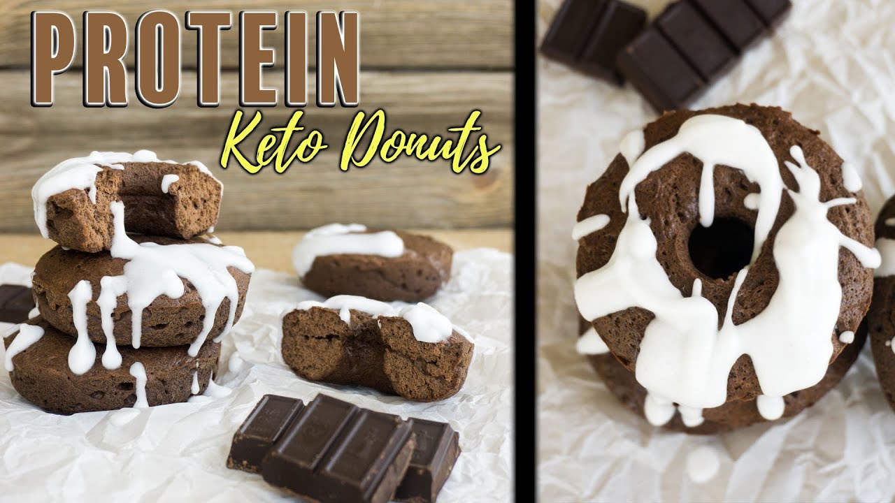 Keto Donuts - Flour-less Chocolate Glazed | Protein Donuts