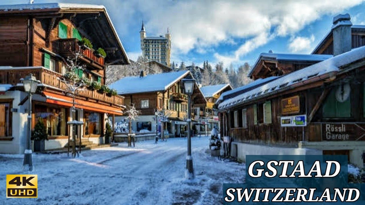 Гштаад 🇨🇭 Швейцария - волшебная швейцарская деревня - однодневная пешеходная экскурсия 4K Ultra HD