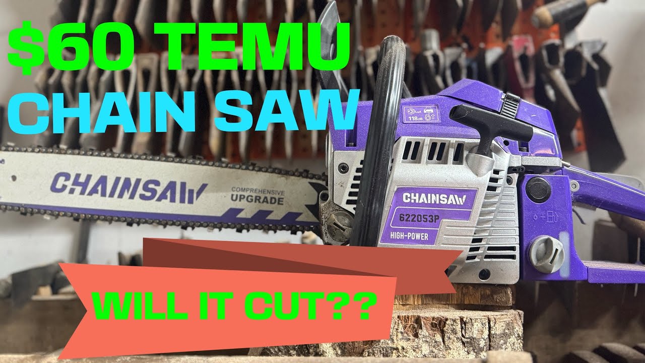 $60 TEMU CHAINSAW??  Will it cut? Feat. @Whiskey River