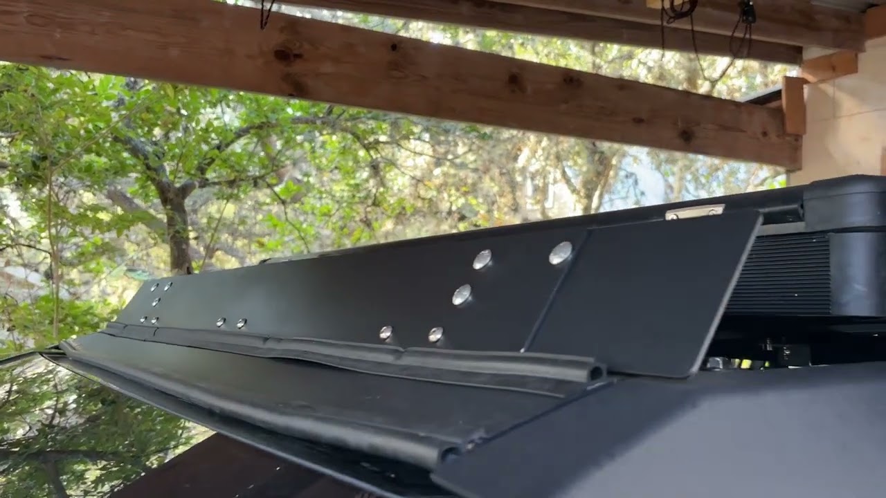 Cybertruck Roof Rack, Tent, Awning, and Wind Fairing Setup