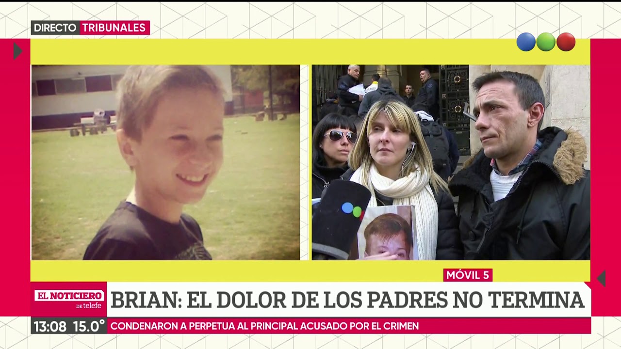 Perpetua por el  crimen de Brian Aguinaco
