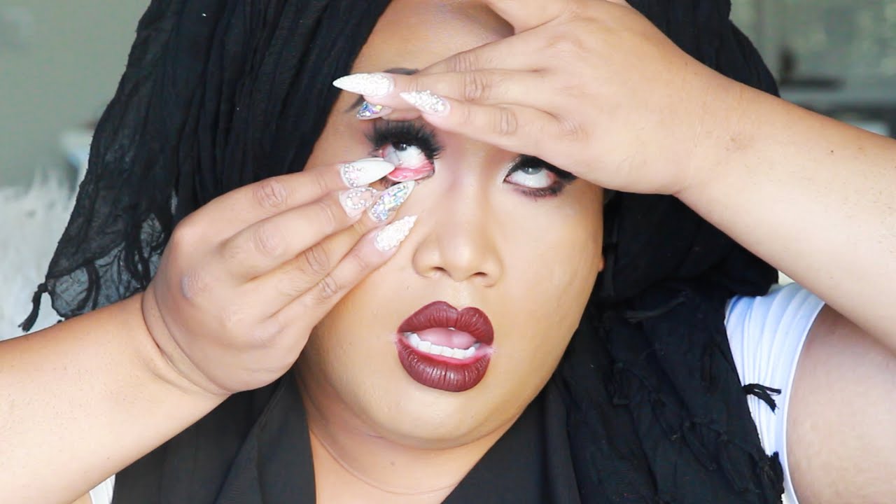 КАК НАКЛАДЫВАТЬ КОНТАКТЫ НА ДЛИННЫЕ НОГТИ | PatrickStarrr