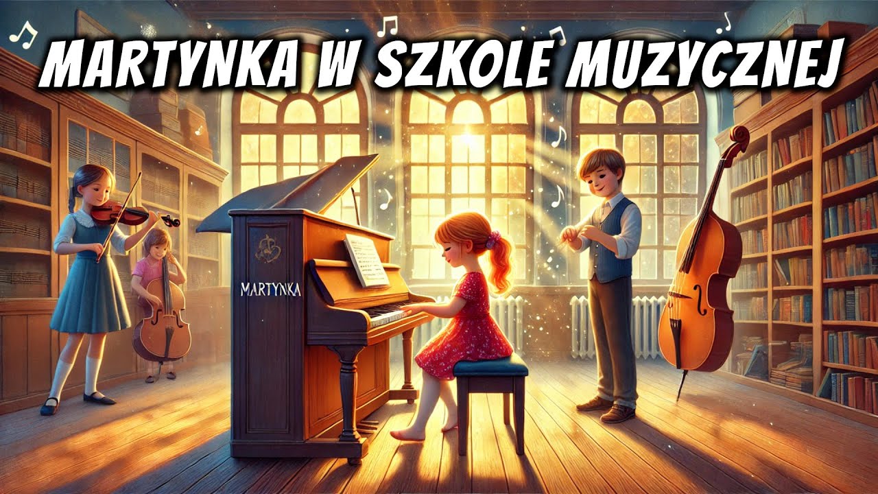 ♫ Martynka w szkole muzycznej - Audiobook dla dzieci - Bajka do słuchania na dobranoc