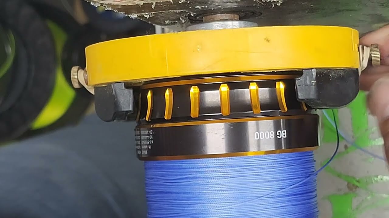 how much can Diawa Bg 8000 spooling live recording tightline hollow core braid with top shot amsr