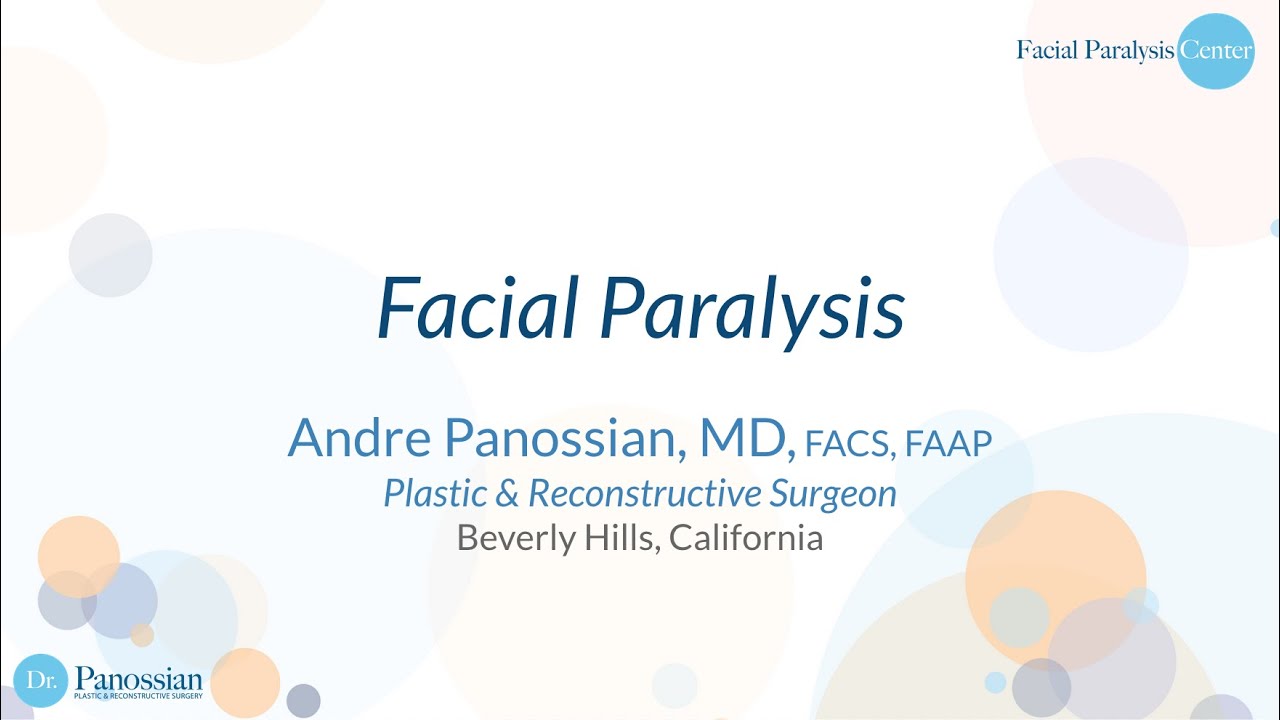 Webinar Series: Facial Paralysis
