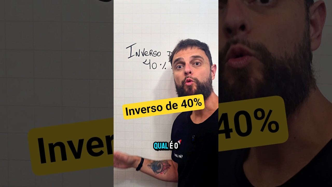 Aprenda a calcular o inverso de um número representado em forma de porcentagem 