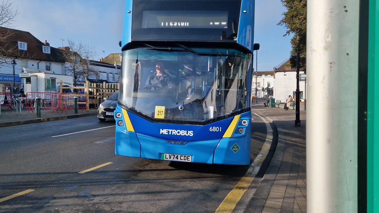 Journey on 6801 to Epsom Racecourse