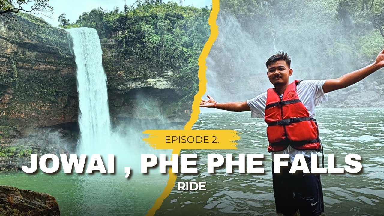 Meghalaya Ride 🏍️ |  Shillong to Jowai , Phe Phe falls ✅ | Episode 2. | Phe Phe falls✅
