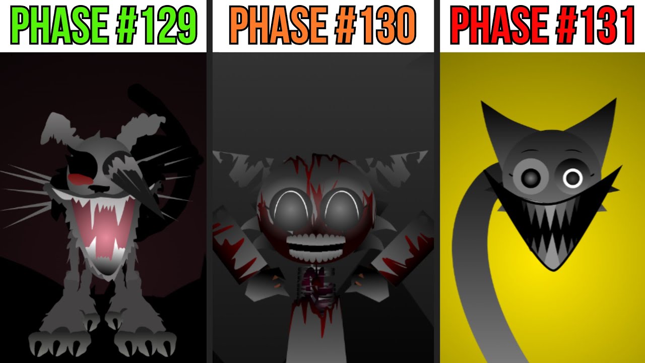 Phase 129 VS Phase 130 VS Phase 131 in Incredibox Sprunki