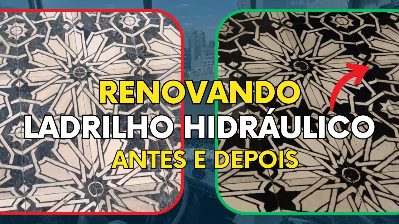 Como REVITALIZAR um piso de Ladrilho Hidráulico | Passo a Passo e Processo completo