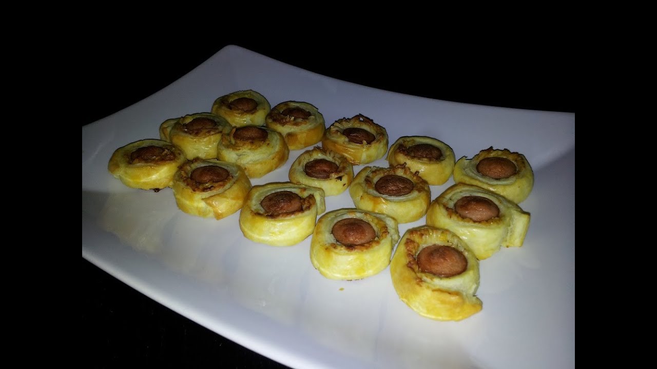 Roulés au saucisse - APERITIF DINATOIRE - LA BOITE A RECETTES