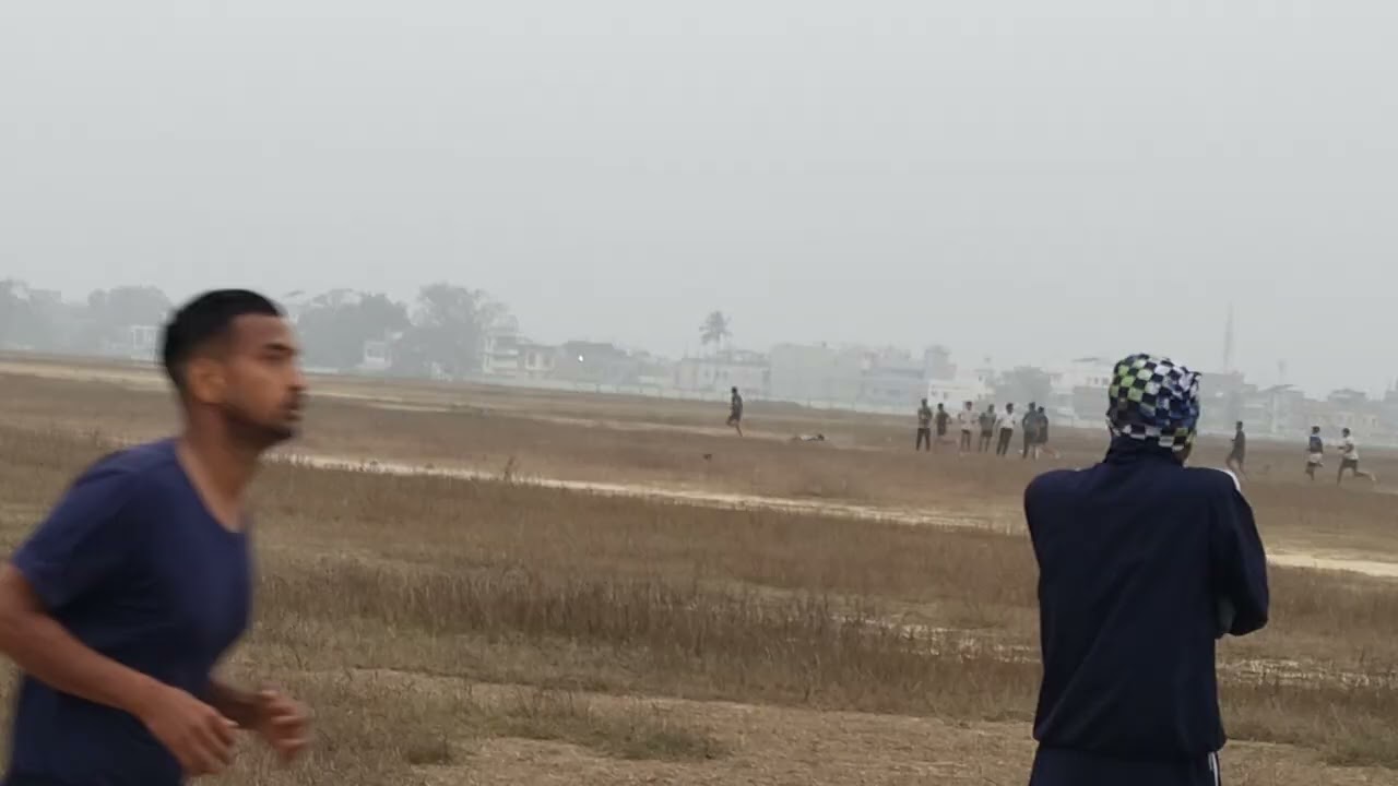 Bihar police running airport ground Bhagalpur 