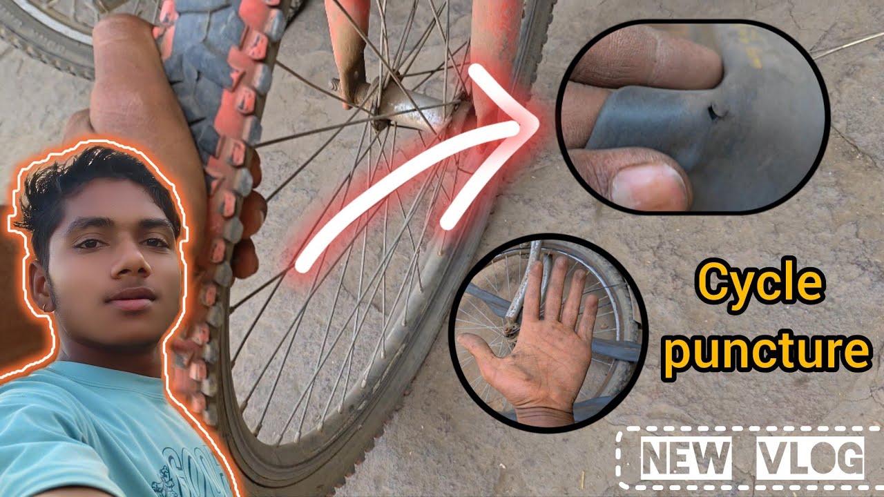 Gar par party cycle ka puncture 🚲