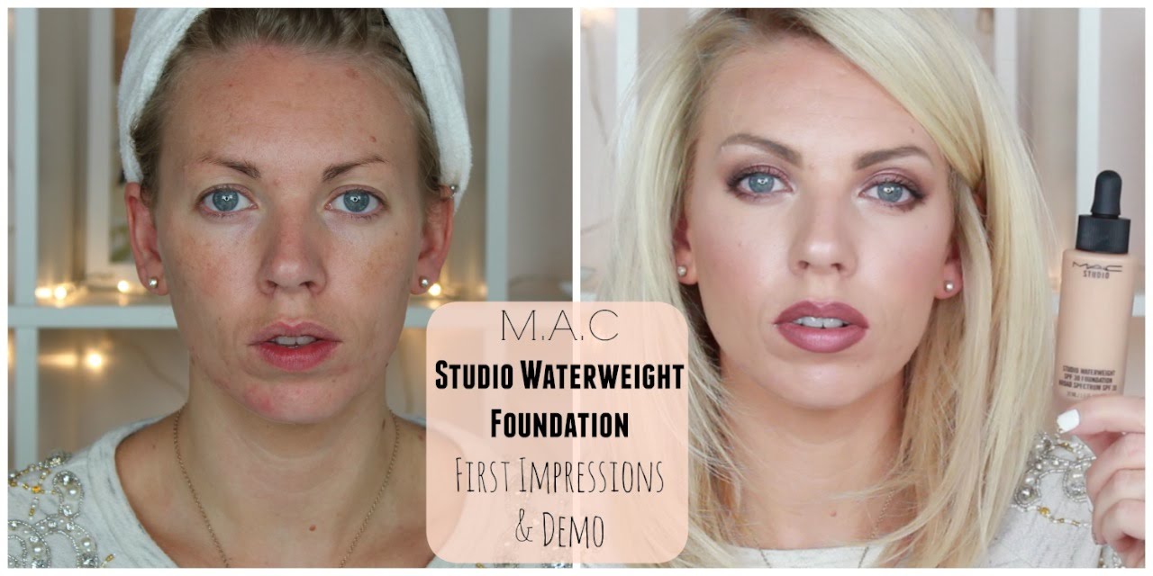 MAC Studio Waterweight Foundation ♡ First Impressions & Demo