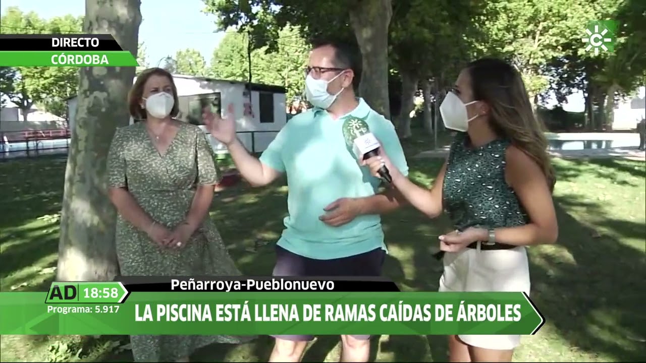Da&ntilde;os ocasionados por una tormenta en Pe&ntilde;arroya-Pueblonuevo - Andaluc&iacute;a Directo CanalSur Televisi&oacute;n