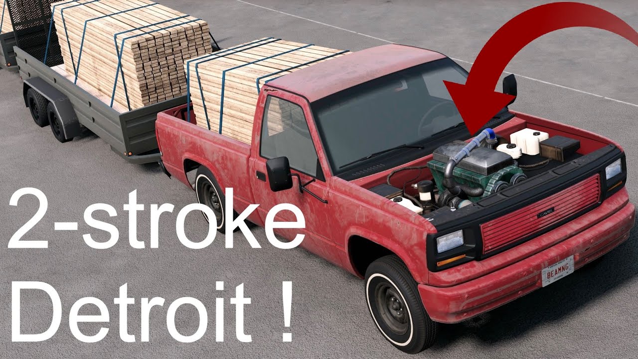 Detroit Diesel 3-53 Pulling Test! BeamNG. Drive