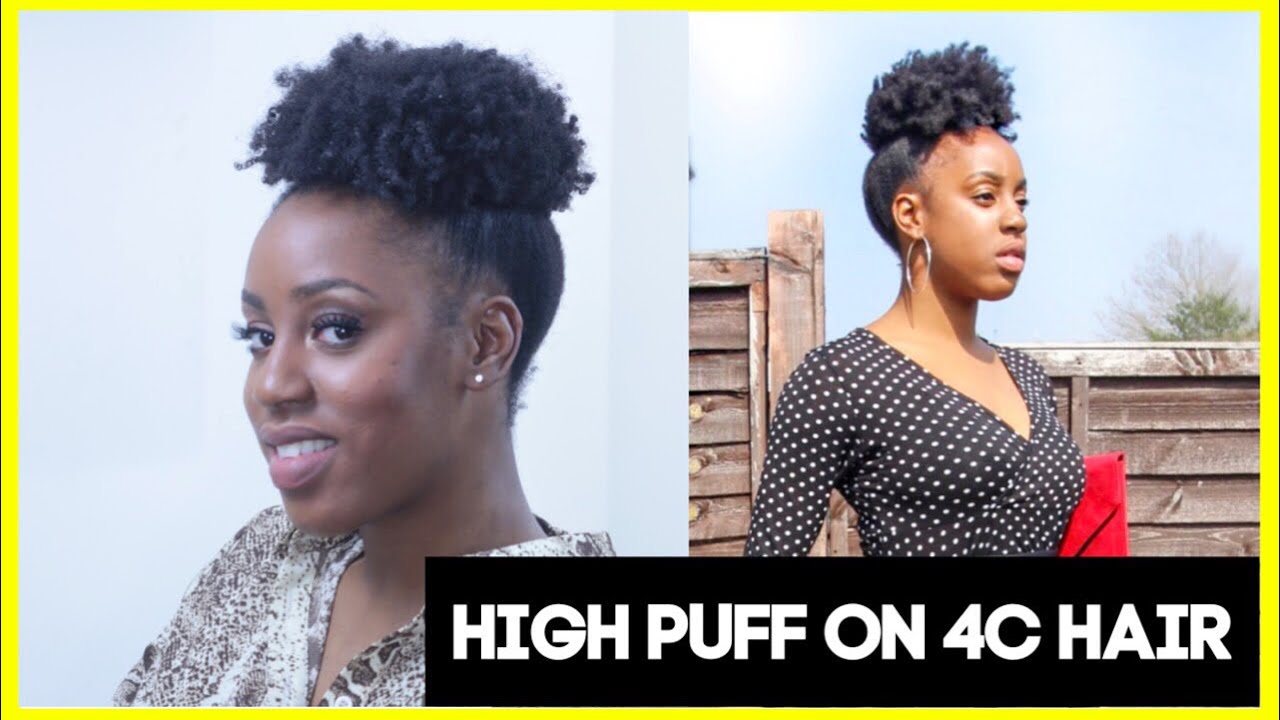 HIGH PUFF On Short 4C Hair | 4C Natural Hairstyles