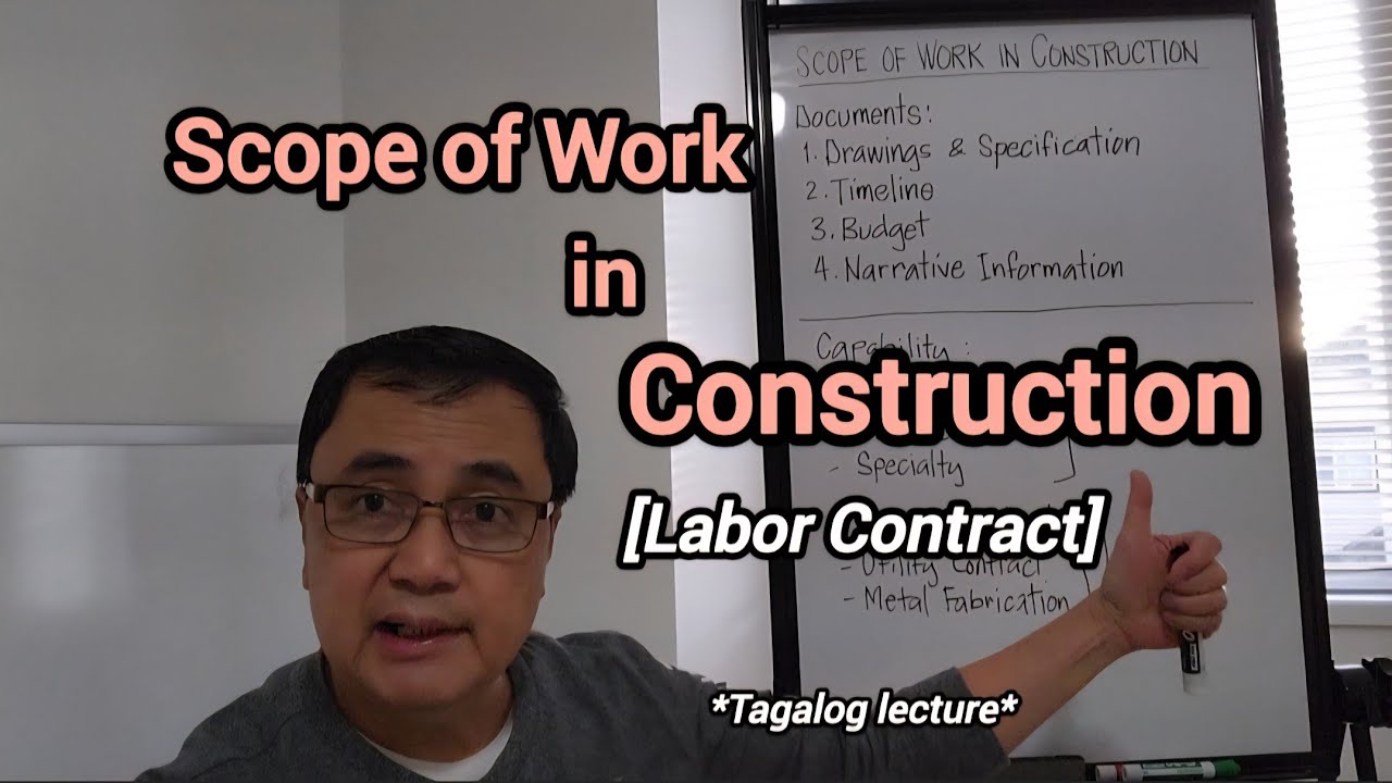 Scope of Work in Construction [Labor Contract]