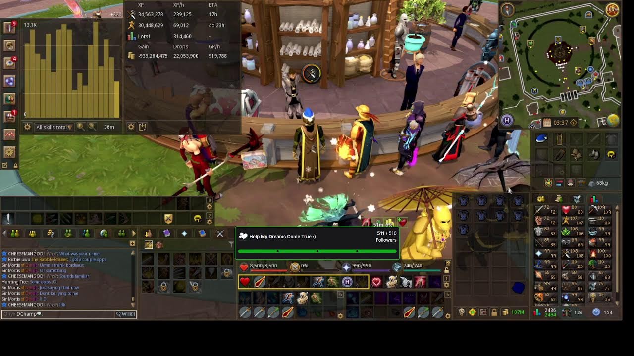RuneScape Livestream. Come Chill and Watch