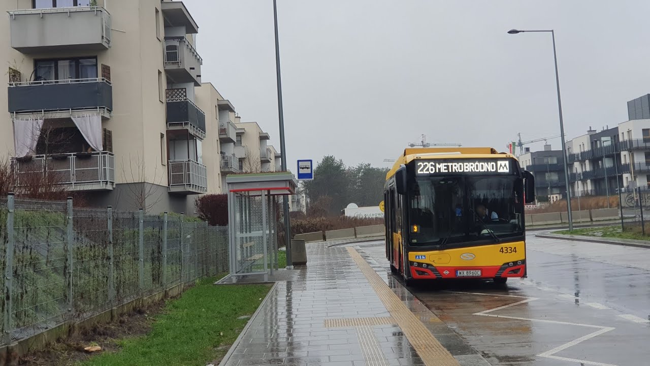 [226] MZA Warszawa - Przejazd SU12 IV CNG #4334 na linii 226➡️ Os.Zielona Dolina 