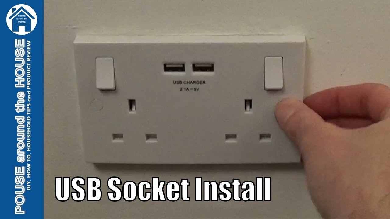 Как установить USB-розетку. Установка USB-розетки на стену. Как подключить USB-розетку. British G...