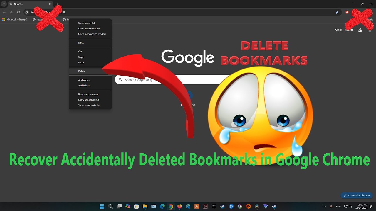 How to Recover Accidentally Deleted Bookmarks in Google Chrome on Windows OS